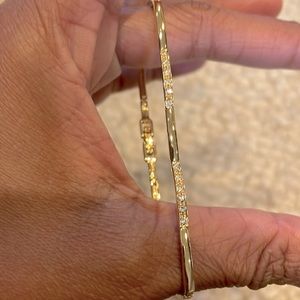 Gold Nadri Pave tennis bracelet